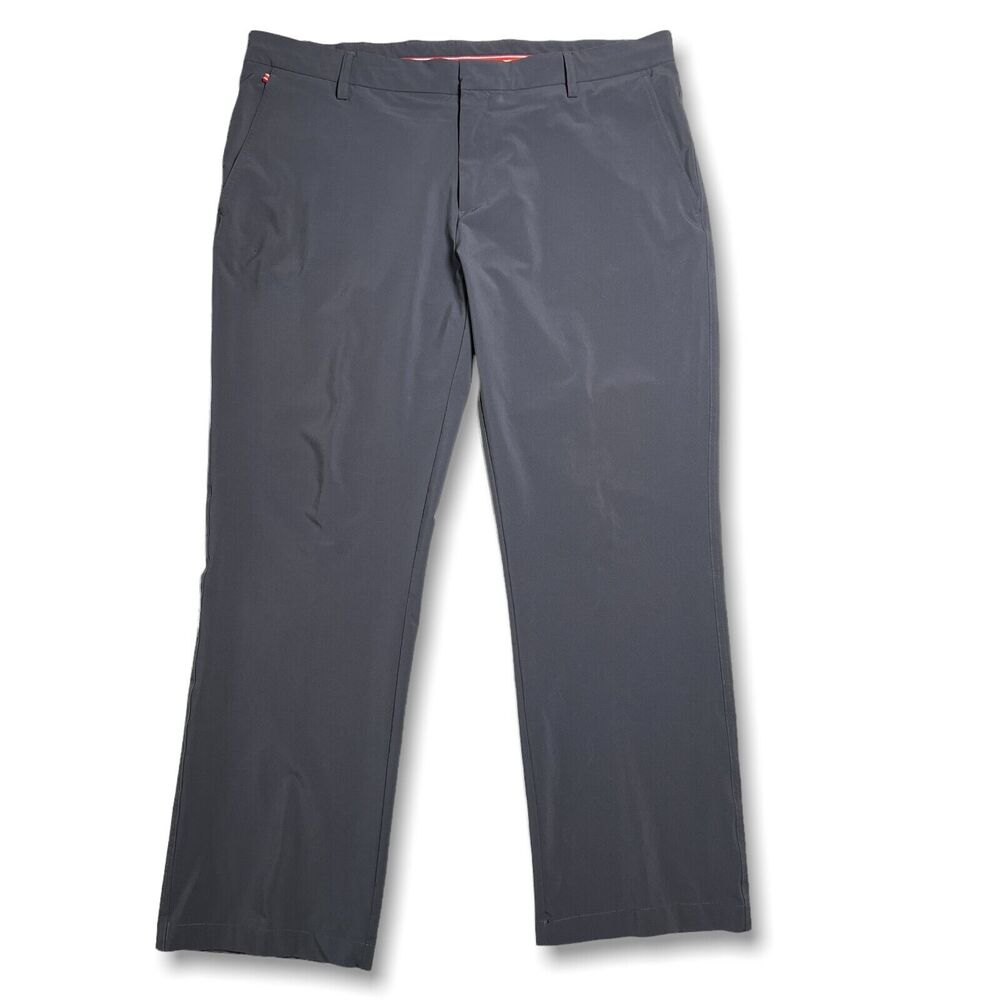 J. Lindeberg M Troon Micro Twill Golf Pants SIZE 40x34 Gray Regular Fit Chino
